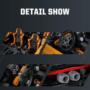 Cada C61513W 1:10 MOC Assassin XR modelo de coche de carreras bloque de construcción 3617 Uds Super coche deportivo DIY juguetes de ladrillo - Product Image 6