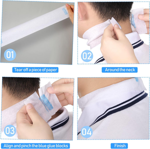 Vente directe d'usine, bandes de cou en papier jetables, imperméables, extensibles, hypoallergéniques, couleur personnalisée, pour salon de coiffure - Product Image 6