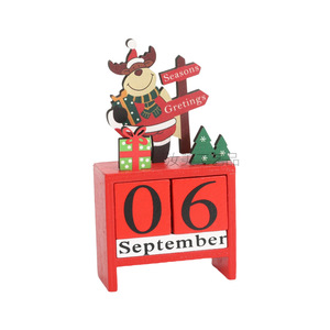 Calendrier <span class=keywords><strong>de</strong></span> compte <span class=keywords><strong>à</strong></span> rebours <span class=keywords><strong>de</strong></span> <span class=keywords><strong>Noël</strong></span> et du Nouvel An, ornement avec Père <span class=keywords><strong>Noël</strong></span>, renne, bonhomme <span class=keywords><strong>de</strong></span> neige, design <span class=keywords><strong>en</strong></span> bois, décoration <span class=keywords><strong>de</strong></span> bureau <span class=keywords><strong>à</strong></span> domicile, <span class=keywords><strong>cadeau</strong></span> - Product Image 5