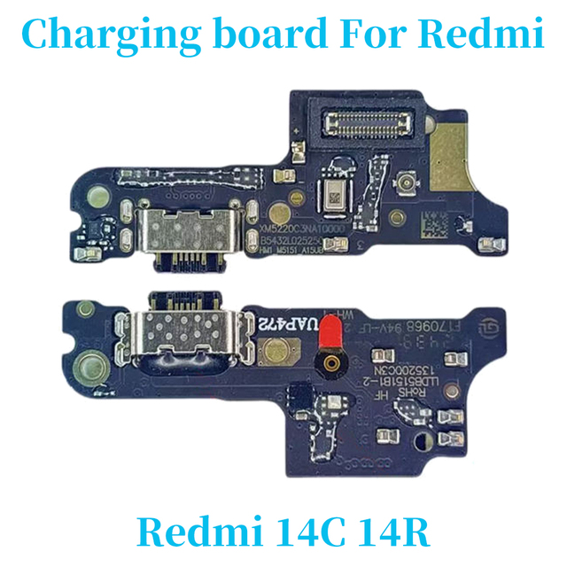 For Xiaomi Redmi 14C 14R Repair Parts Charger Safe Delivery Charging Port Board Mobile Phone Flex Cable Charger Board