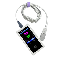 Oxymètre de pouls vétérinaire portable Fortune DJ-10ST homologué CE avec écran tactile, moniteur de fréquence cardiaque et d'oxygène sanguin pour animaux, intégré
