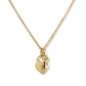 Milskye חברה מתנת יום הולדת נקבה מנעול תליון תכשיטי לב בצורת מנעול מפתח שרשרת נשים - Product Image 1