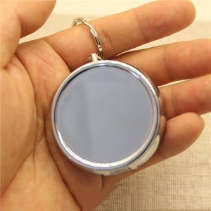 50Mm Ronde Gouden Zilveren Metalen Pillendoos Draagbare 3 Roosters Wekelijkse Pil Case Organizer Rvs Mini Metalen Pillendoos - Product Image 3