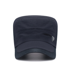 Quick Dry <b>Flat</b> Cap Breathable Mesh Sun Protection <b>Hat</b> For Men Outdoor Summer Casual Fashion - Product Image 1
