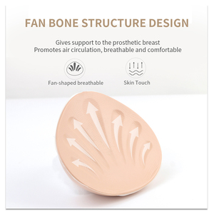 QTA Mastectomie Valse borst Siliconenprothese Lichtgewicht Beige Maat 2-6 voor vrouwen met borstkanker - Product Image 3