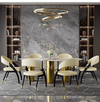 Sillas de Comedor Modernas Vintage de Madera Maciza para Banquetes, Restaurantes, Hoteles y Cafeterías, Sillas de Comedor Tapizadas en Cuero