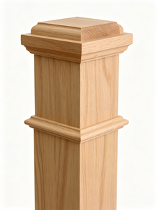 EFS EFS-4091P Poste de Escalera de Madera Maciza de 6 1/4 pulg. x 55 1/2 pulg. Pieza Tradicional para Escaleras Domésticas, Construcción Duradera - Product Image 2