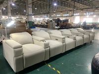 Fauteuil inclinable en velours pour home cinéma, toucher doux et luxueux, élégant, pour salle de cinéma
