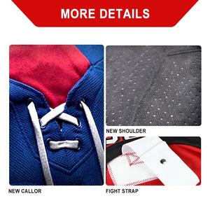 Promoción de Marzo: Jersey de Hockey sobre Hielo Personalizado a Precio Económico, 100% Poliéster Transpirable, Jersey de Hockey Bordado para Equipos - Product Image 4