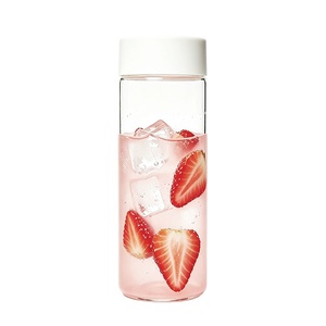Bouteille en verre cylindrique style <span class=keywords><strong>Voss</strong></span> pour boissons alcoolisées, <span class=keywords><strong>eau</strong></span> et boissons gazeuses, 500ml, 250ml, 16oz, 300ml, 400ml, 800ml, vente en gros - Product Image 2