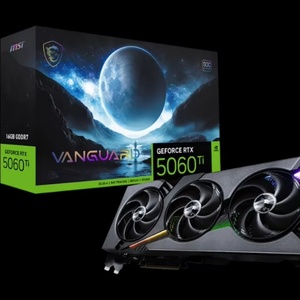 Tarjeta Gráfica MSI GeForce RTX 5060 Ti 16G VANGUARD SOC, Nueva, Sin Abrir - Product Image 1