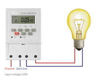 Saklar timer bel sekolah 220V 50Hz, saklar kontrol waktu yang dapat diprogram timer tampilan digital