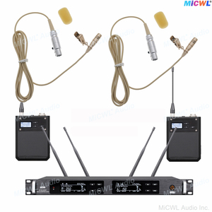 Dual Channel axiet ulxd4d cardioid tie clip <span class=keywords><strong>Lavalier</strong></span> không dây <span class=keywords><strong>Microphone</strong></span> hệ thống ad4d tốt nhất ve áo Condenser Mic hiệu suất sân khấu - Product Image 4