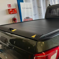 Couverture de benne rétractable manuelle durable en aluminium, étanche et antivol, compatible avec Toyota Hilux Revo Vigo Pickup