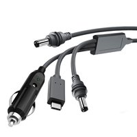 Cable de Carga para Auto Starlink Mini Gen3 3 en 1, Color Gris, de Fábrica D-sunty, USB-C a DC, Resistente al Agua, Longitud Personalizable Disponible