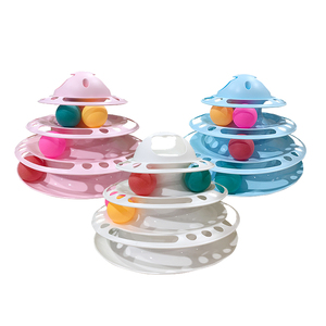 Nouveau Design Interactif En Plastique Pour Animaux de Compagnie Chat Disque Jouet de <span class=keywords><strong>Griffoir</strong></span> de Chat Jouets - Product Image 1