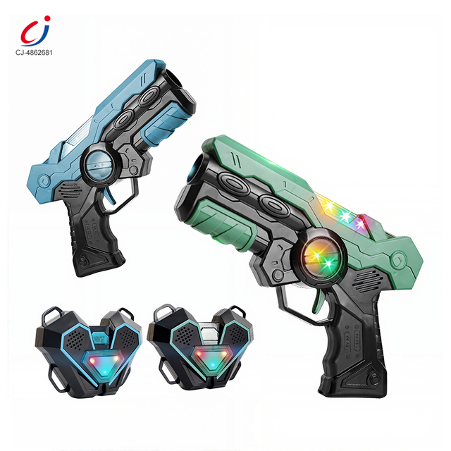 Chengji Infrared Toy Laser Gun Shooting Games Cool Light Music Design Kids Laser Battle Toy Set with Gun and Shield