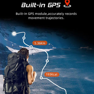 Montre intelligente North Edge Xtrek2 GPS BT Boussole extérieure Altimètre Étanche Montre de randonnée en montagne Suivi d'activité Gel de silice - Product Image 6