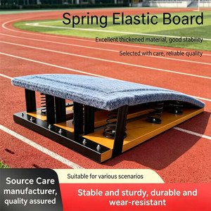 Planche de saut à longue distance en bois massif de haute qualité avec base renforcée, adaptée à une utilisation à la maison ou à l'école - Product Image 1