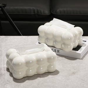 Caja de Papel Higiénico Creativa con Diseño de Nube de Burbujas, con Resorte de Elevación Automático Integrado, Caja de Papel de Alta Gama para Sala de Estar - Product Image 4