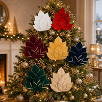 HB-914 Feuilles de papillon en maille scintillante pour décorations de scène de fête de Noël 2026