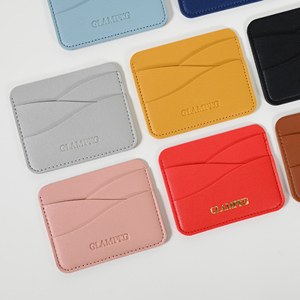 Ví đựng thẻ da PU cao cấp Glampkg, thiết kế mỏng, logo tinh tế, tùy chỉnh hình dạng sóng, bán buôn. - Product Image 6