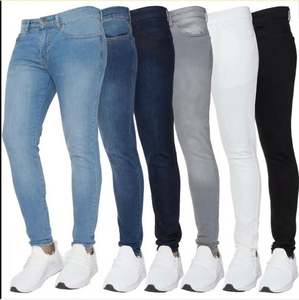 Jeans pour hommes européens et américains, coupe ajustée, classiques, simples, extensibles, J0165 - Product Image 4