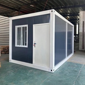 Rumah kontainer lipat dapat digunakan kembali tipe X desain lipat struktur baja Panel Sandwich konstruksi kokoh dan stabil - Product Image 2