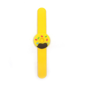 Banda de silicona para niños, donuts de dibujos animados, pulsera Slap, regalos para niños - Product Image 1