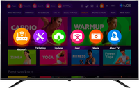 TV LED LCD Full HD 120Hz 32-43 inci dengan OS Android Multi-Bahasa Kabinet Biru/Hijau untuk Penggunaan Rumah & Hotel