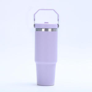 30 oz Stainless Steel Double Wall Vacuum Insulated Tumbler LED Temperature Display Leak-Proof Flip Straw Sport Lid Portable - Product Image 5