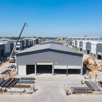 Structure en acier préfabriquée industrielle pour entrepôt, atelier, bâtiment, usine, pack de construction