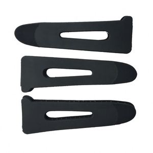 Tira de goma inyectada para puños de ropa deportiva, de PVC y TPU, negra, con gancho y bucle de microplástico inyectado - Product Image 1