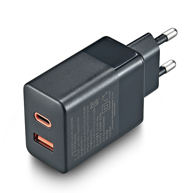 30W PD PPS USB-C Fast Dual 2-port Wall Charger 5V 3A 9V2.77A 12V 2.5A 15V2A 20V1.5A QC3.0 Quick Charging 13pro Travel Charger