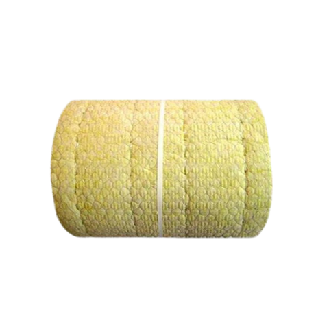 High Quality Heat Preservation Composite Material Rock Wool Blanket Roll Yellow 1 Year Warranty Shengjie Brand Apartment Use