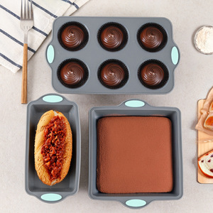 Moldes de silicona para pasteles de alta temperatura, molde para pasteles, galletas de gasa, tostadas, taza para magdalenas, herramientas antiadherentes para hornear, juego de bandejas para hornear - Product Image 4