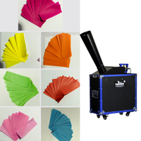 Machine bleue de soufflage de confettis de papier de co2 de valise de vol avec DMX.