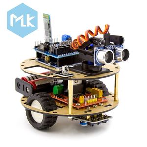 ชุดควบคุมรถอัจฉริยะไร้สาย MLK V3.0 BT ชุดเรียนรู้การขับขี่รถอัจฉริยะ หุ่นยนต์เต่า<span class=keywords><strong>น้อย</strong></span>แสนฉลาด ชุดหุ่นยนต์สำหรับเด็ก ของเล่นเสริมพัฒนาการ - Product Image 1