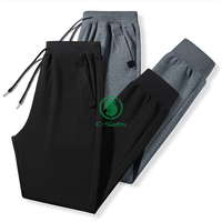 Pantalon de survêtement sport pour homme grande taille, coupe droite, style chino minimaliste, respirant et polyvalent, idéal pour le printemps et l'automne, pour les activités décontractées en extérieur