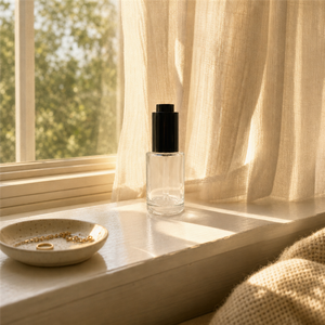 Factory Price <b>Empty</b> Clear Cosmetic Dropper <b>Bottle</b> Round <b>Glass</b> Pipette <b>Bottle</b> for Liquid Foundation Serum - Product Image 5