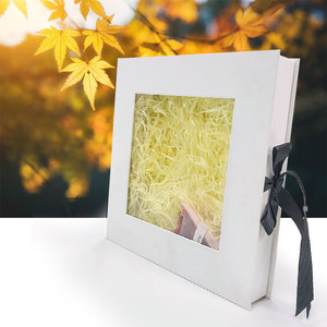 Luxury Butterfly Ring Watch Gift Packaging Jewelry Cards White Magnetic Rigid Boxes Clear <b>Window</b> Custom Printing Ribbon - Product Image 4