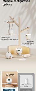 Ventilador Colgante Inalámbrico con Batería de 8000mAh, Diseño OEM, Portátil, Desmontable, con Control Remoto y Luz - Product Image 5