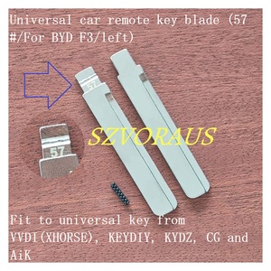Lame de clé à distance de voiture universelle de haute qualité <span class=keywords><strong>57</strong></span> #/pour BYD F3/gauche adaptée à la clé universelle de VVDI XHORSE KEYDIY KYDZ AiK vente en gros - Product Image 2