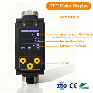 DN8 1-20 L/min Digitale Vortex-type Debietmeter Sensor RVS Vloeistof Water Debietmeter Rechtstreeks van de Fabriek - Product Image 1