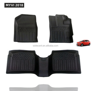 Tappetini Auto in TPE con Protezione Resistente per Tutte le Stagioni per Perodua Myvi <span class=keywords><strong>2018</strong></span>, Ecologici, Facili da Pulire, su Misura, Copertura Completa - Product Image 1