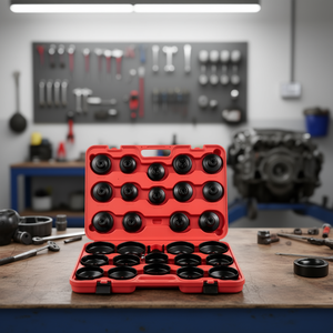 Juego de Llaves para Filtro de Aceite, 3/8 Pulgadas, con Tapón de Acero para Extraer el Filtro de Aceite, con Estuche - Product Image 2