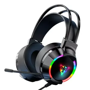 Popular RGB Wireless&Wired Bluetooth Headset Headphones Gaming Headset for PC