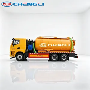 Camion d'aspiration des eaux usées Hongyan 6*4, camion d'aspiration et de nettoyage des eaux usées, camion-citerne à vide, camion des eaux usées - Product Image 3