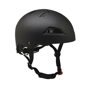 New Arrival Matte Black Custom ABS Shell Skate Helmet Men