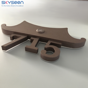 SKYSEEN personnalisé illuminé numéro de chambre signes 3D Cube sonnette acrylique lettre rétro-éclairé LED signe <span class=keywords><strong>pour</strong></span> la maison et les hôtels/appartements - Product Image 2